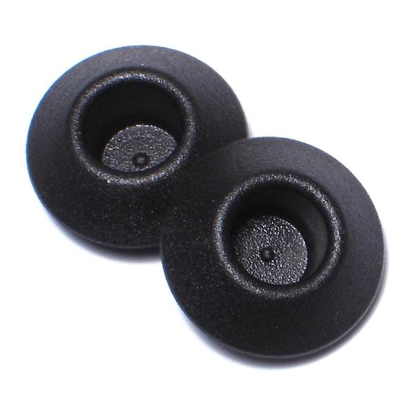 Midwest Fastener 3/8" Black Plastic Round Head Sheet Metal Plugs 20PK 75921 - main